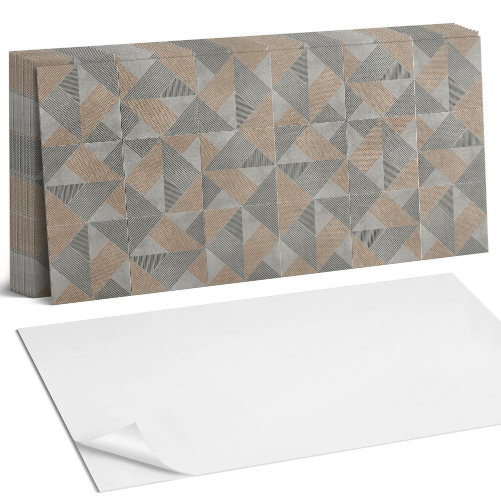 Dekorpanel falra Geometrikus háromszög minta