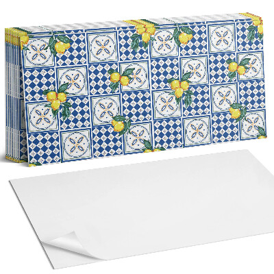 Falpanel Citrom motívum a csempéken