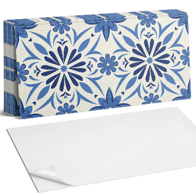 Öntapadó falburkolat Virágminta a háttérben