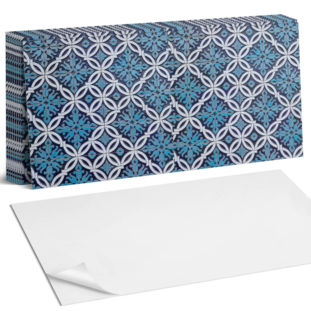 Pvc falburkolat Geometrikus minta virágmotívummal