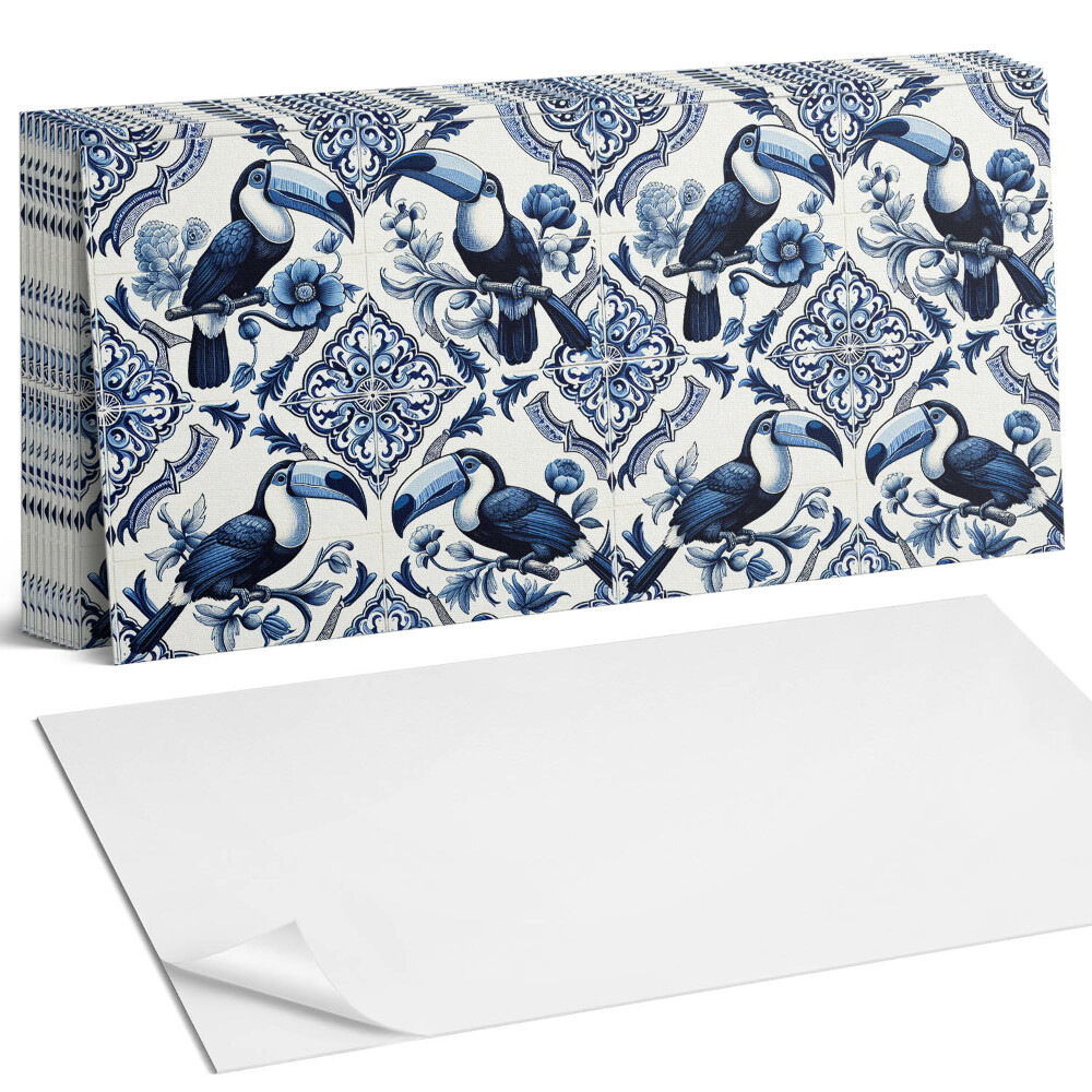 Falpanel Tukán dekoratív csempéken