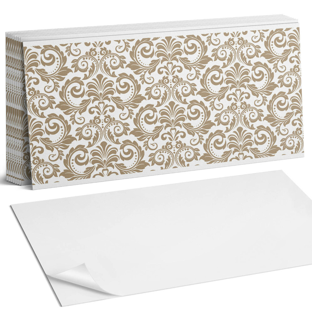 Falpanel Növényi minta díszekkel