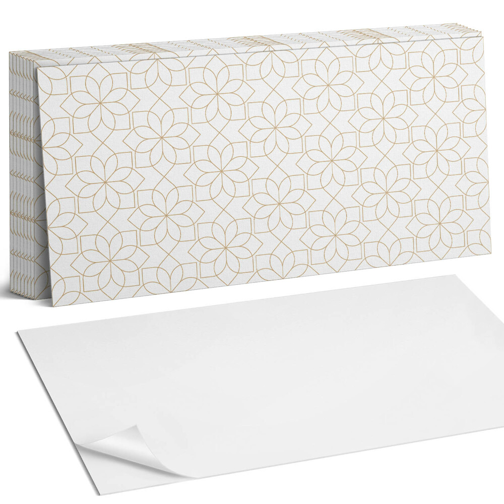 Öntapadó falburkolat Geometrikus virágmintás