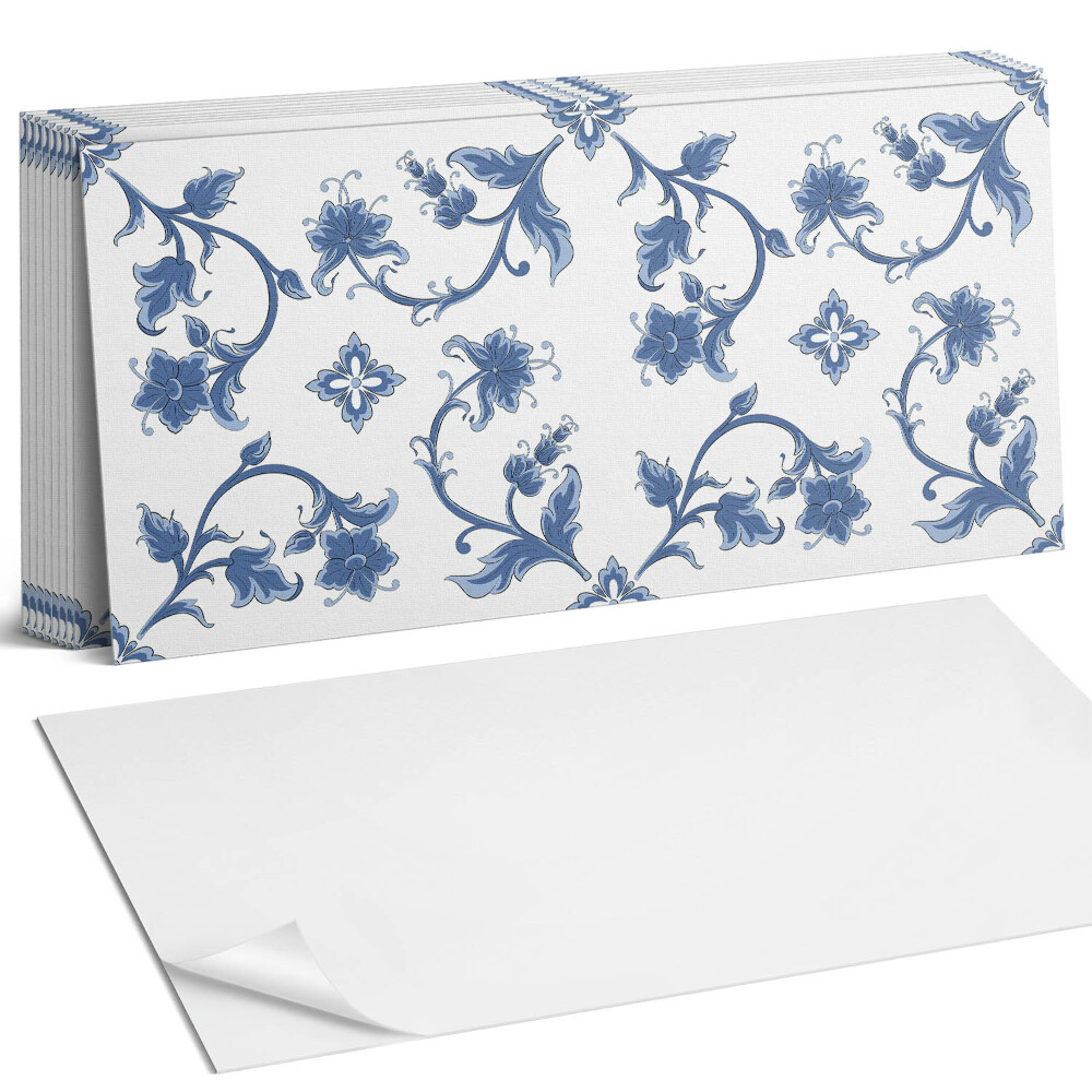 Falpanel Virágminta a háttérben