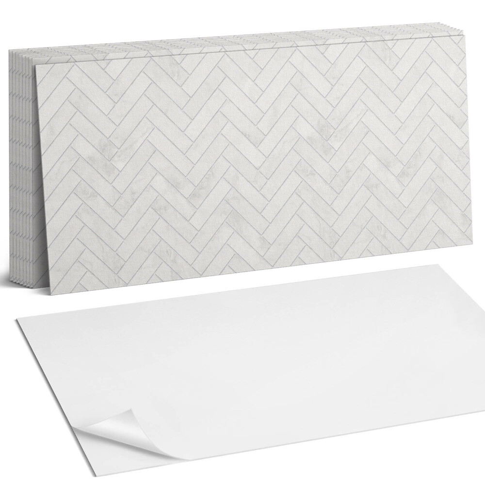 Dekorpanel falra 3D halszálkaminta