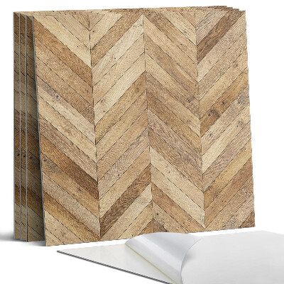 Öntapadó falburkolat négyzet Halszálkás fa minta