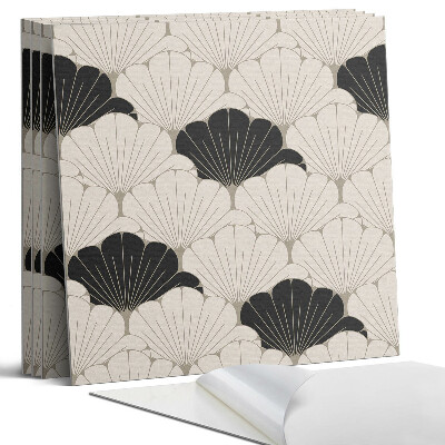 Falpanel négyzet Stílusos levélminta