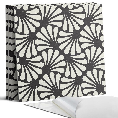 Öntapadó falburkolat négyzet Stílusos levélminta