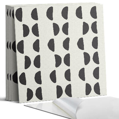 Pvc falburkolat négyzet Absztrakt félhold minta