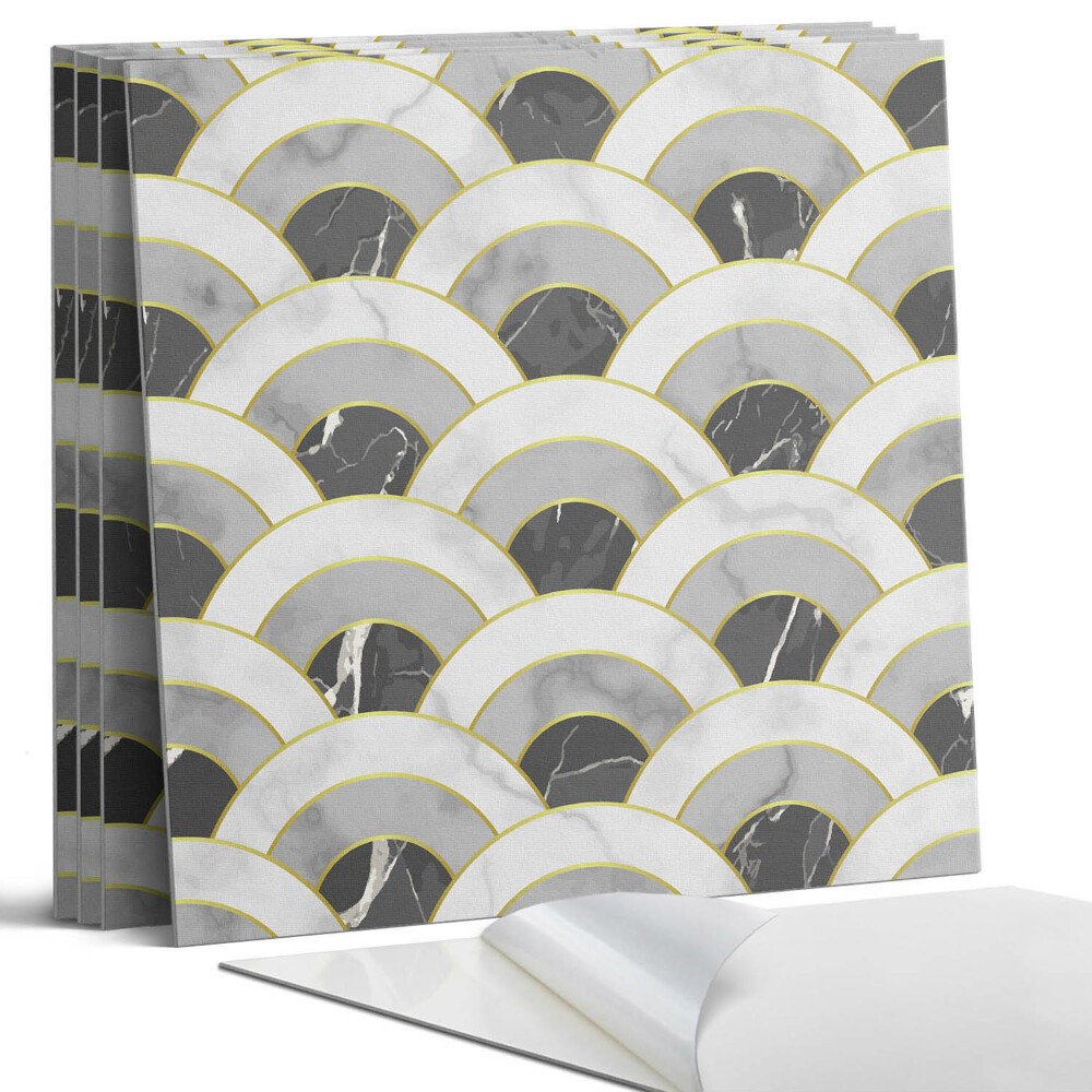 Öntapadó falburkolat négyzet Hullámos ívminta