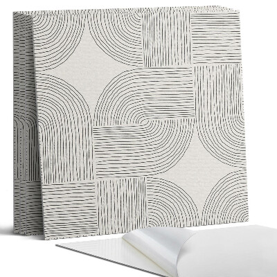 Falpanel négyzet Geometriai vonalak az elrendezésben