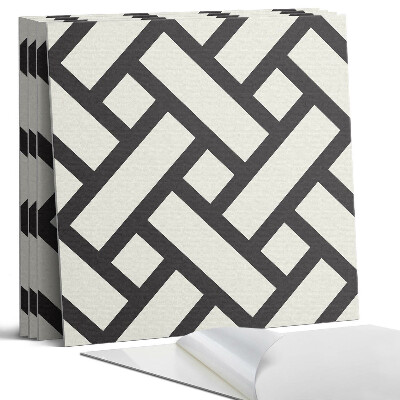 Pvc falburkolat négyzet Összefonódó geometrikus minta