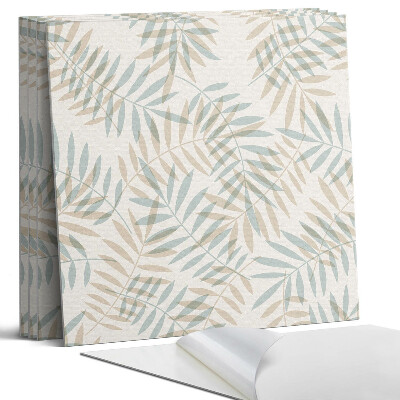 Falpanel négyzet Levelek finom mintázatban