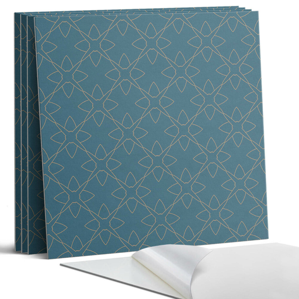 Pvc falburkolat négyzet Virágmotívum hálóban