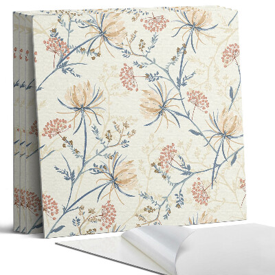 Öntapadó falburkolat négyzet Virágminta a háttérben