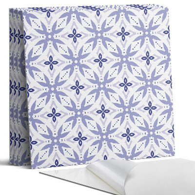 Pvc falburkolat négyzet Geometrikus minta virágokkal