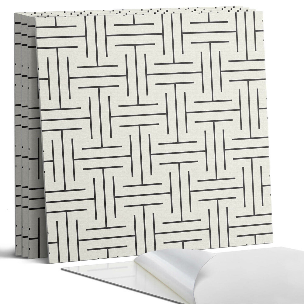 Pvc falburkolat négyzet Geometrikus kockás minta