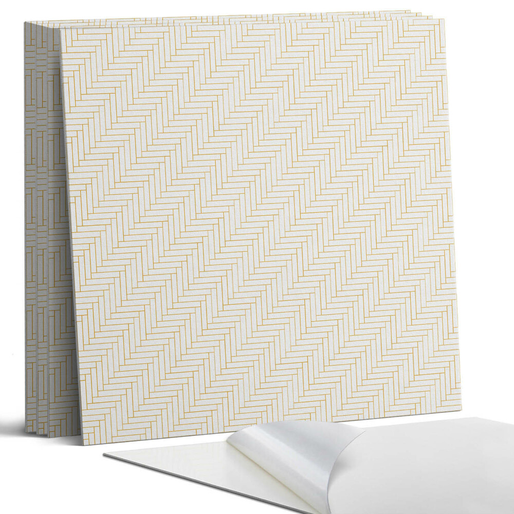 Falpanel négyzet Halszálkás minta