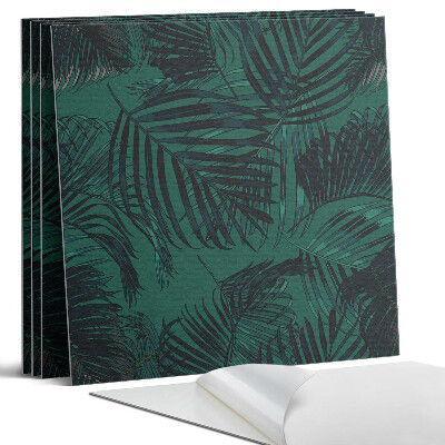 Falpanel négyzet Pálmalevelek a háttérben