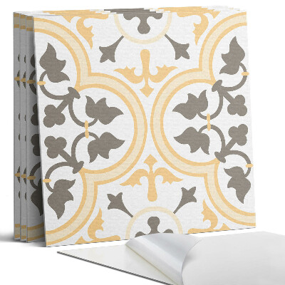 Pvc falburkolat négyzet Növényi minta a háttérben