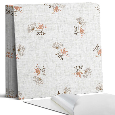 Falpanel négyzet Virágminta a háttérben