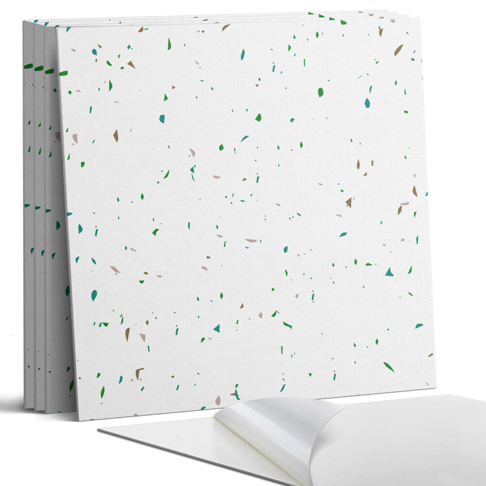 Öntapadó falburkolat négyzet Absztrakt minta foltokkal