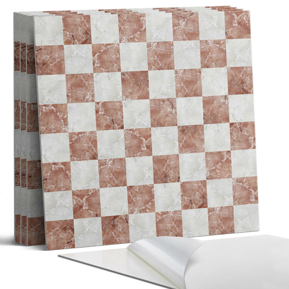 Pvc falburkolat négyzet Márvány sakktábla minta