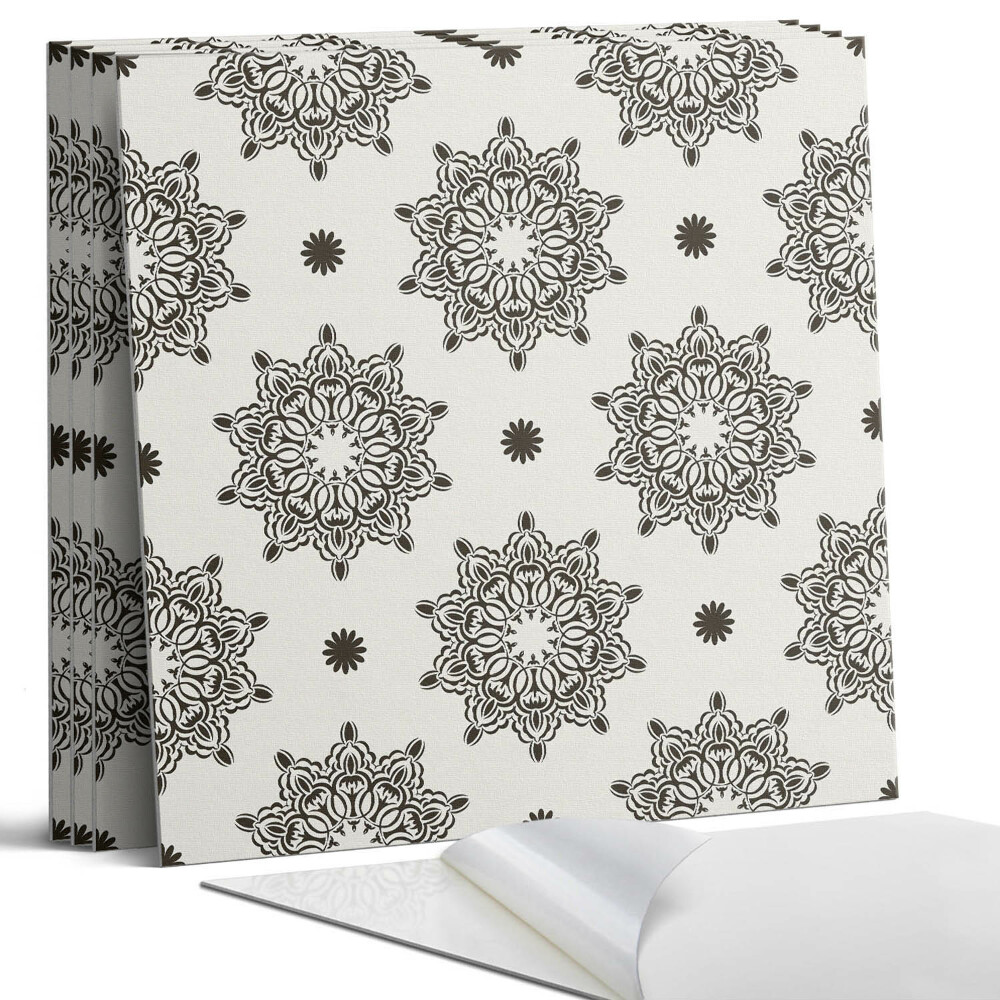 Öntapadó falburkolat négyzet Mandala minta rácsban