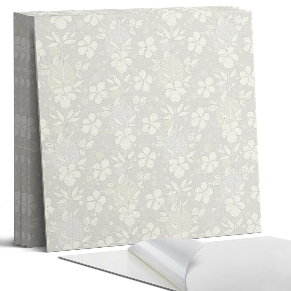 Pvc falburkolat négyzet Virágminta a háttérben