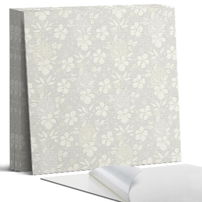 Pvc falburkolat négyzet Virágminta a háttérben