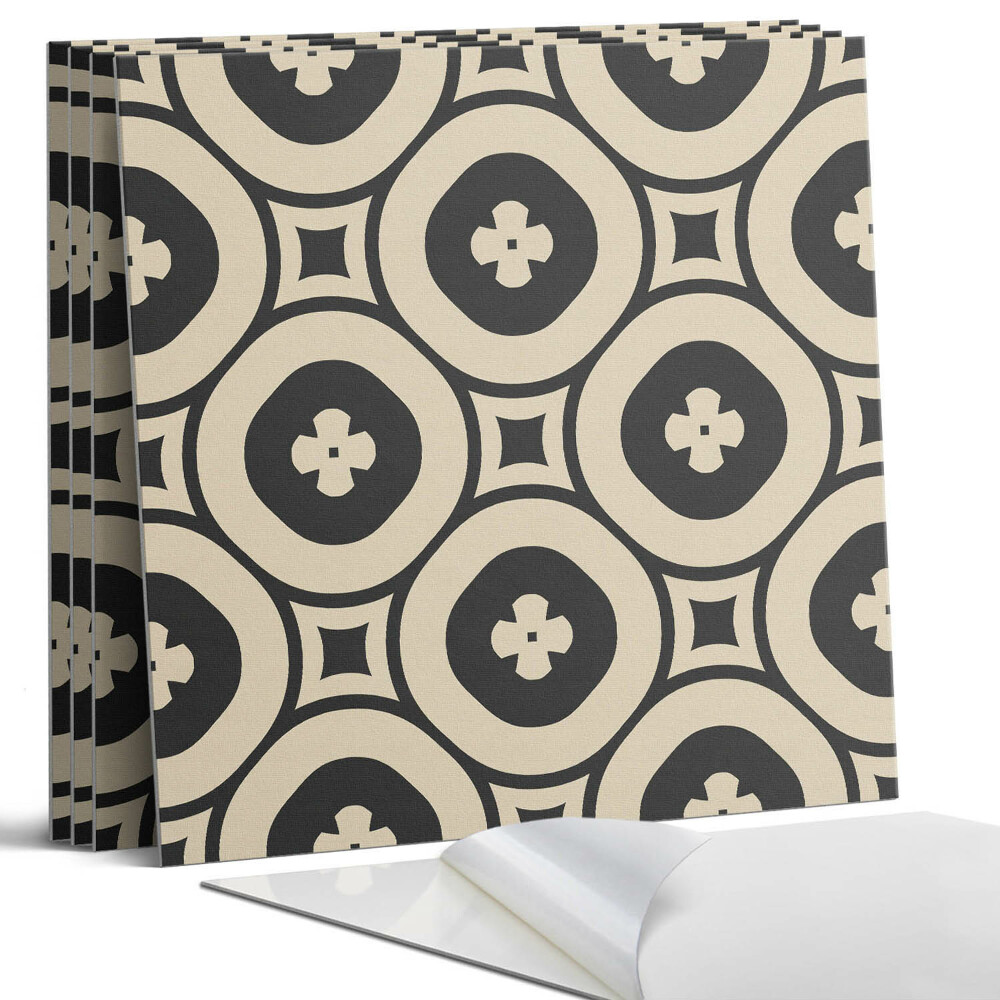 Pvc falburkolat négyzet Geometrikus minta négyzetekkel