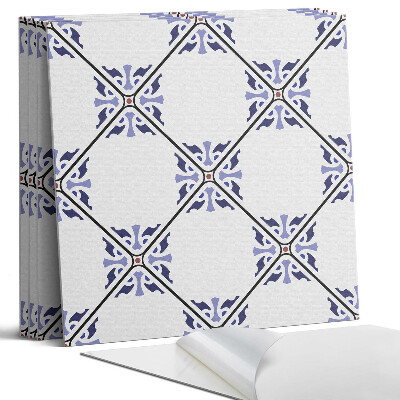 Öntapadó falburkolat négyzet Virágmintás minta