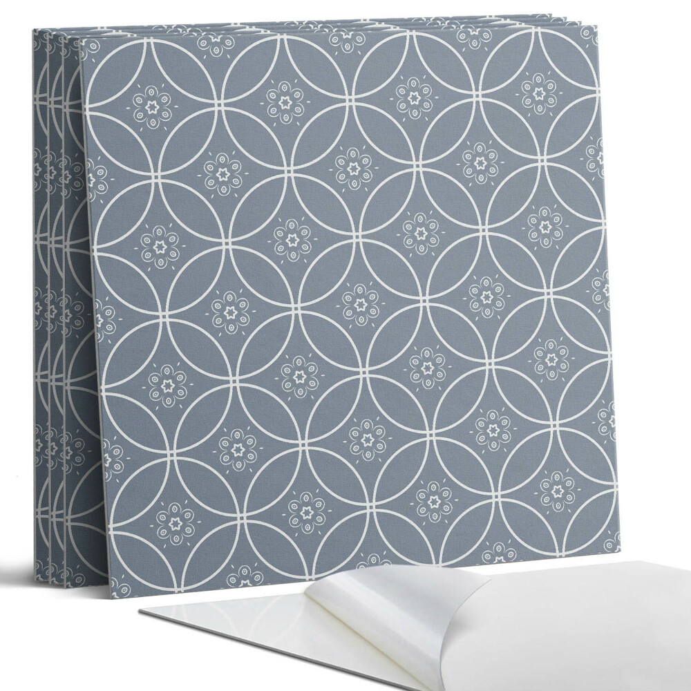 Öntapadó falburkolat négyzet Virágdísz minta