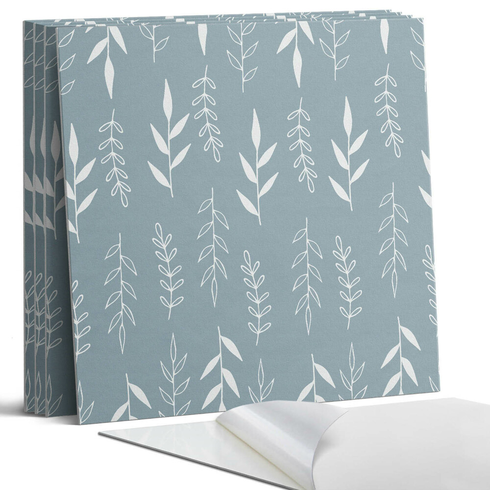 Pvc falburkolat négyzet Növényi minta a háttérben