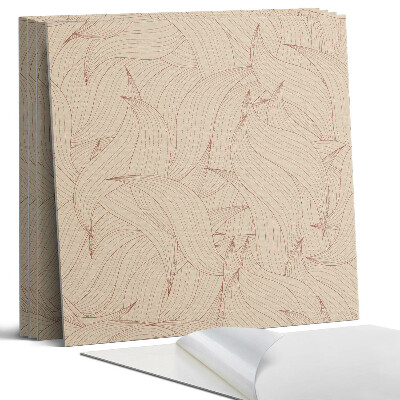 Falpanel négyzet Hullámos vonalminta