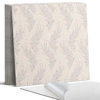 Falpanel négyzet Levélminta a háttérben