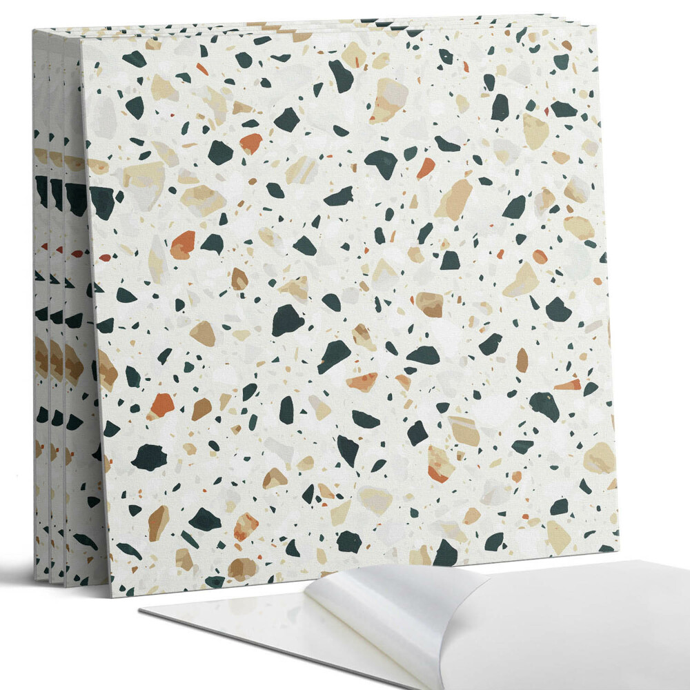 Pvc falburkolat négyzet Minta kövekkel a háttérben