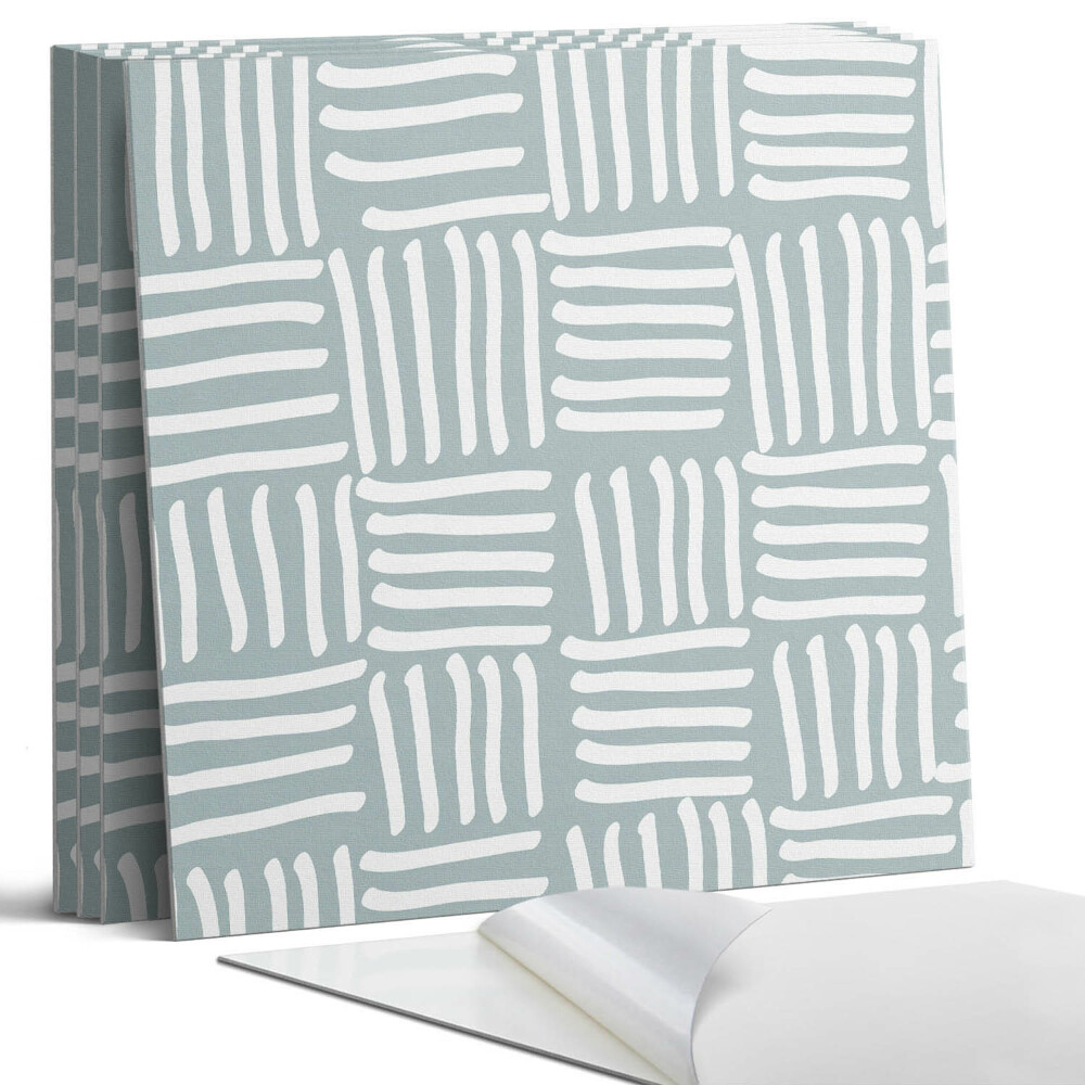 Öntapadó falburkolat négyzet Geometriai vonalminta