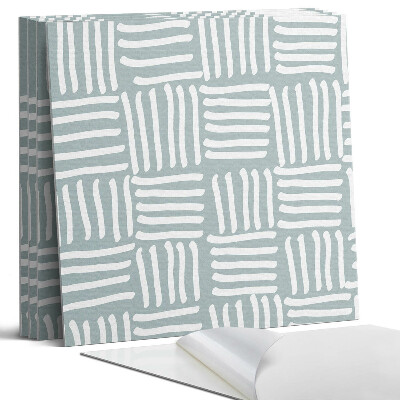 Öntapadó falburkolat négyzet Geometriai vonalminta