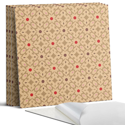 Falpanel négyzet Virágminta hálóban