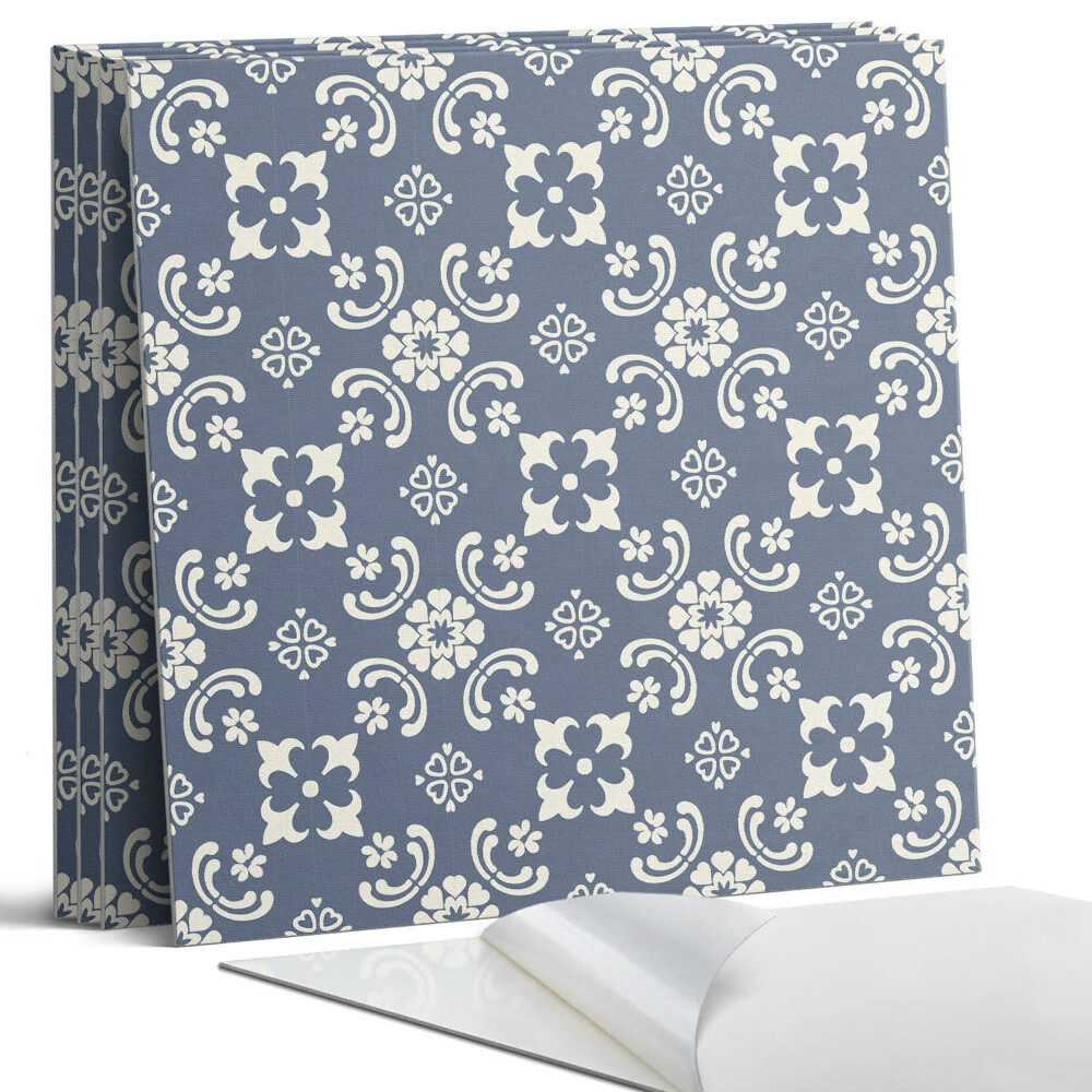 Öntapadó falburkolat négyzet Virágminta a háttérben