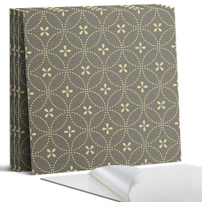 Öntapadó falburkolat négyzet Minta finom virágokkal