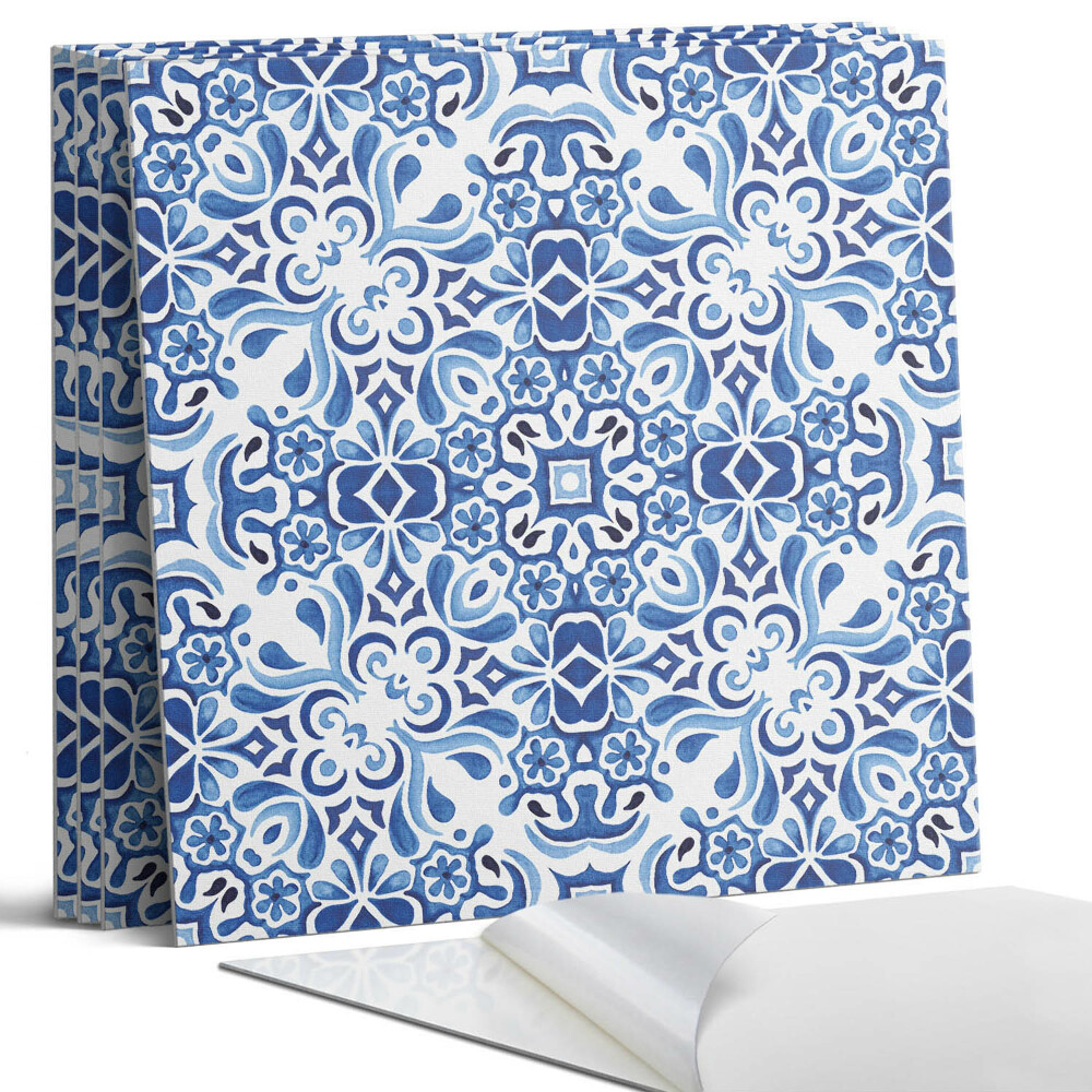 Öntapadó falburkolat négyzet Klasszikus virágminta