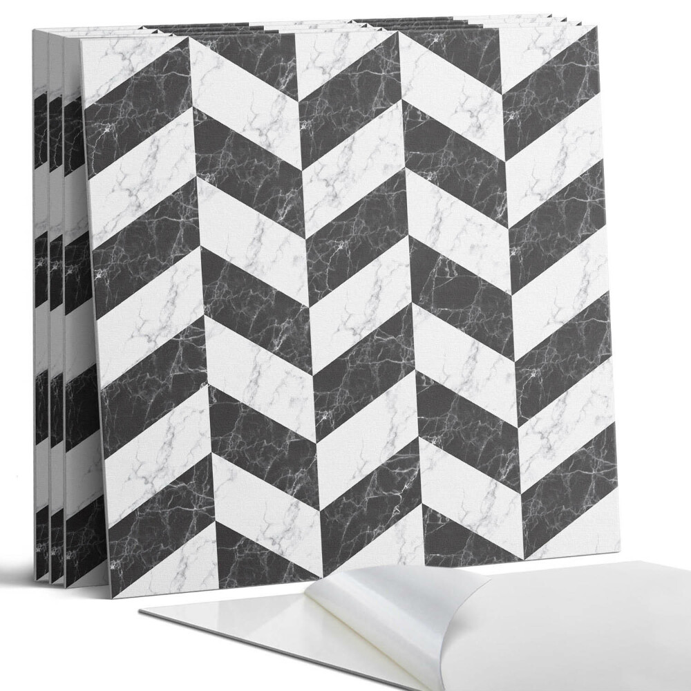 Öntapadó falburkolat négyzet Márvány halszálkaminta