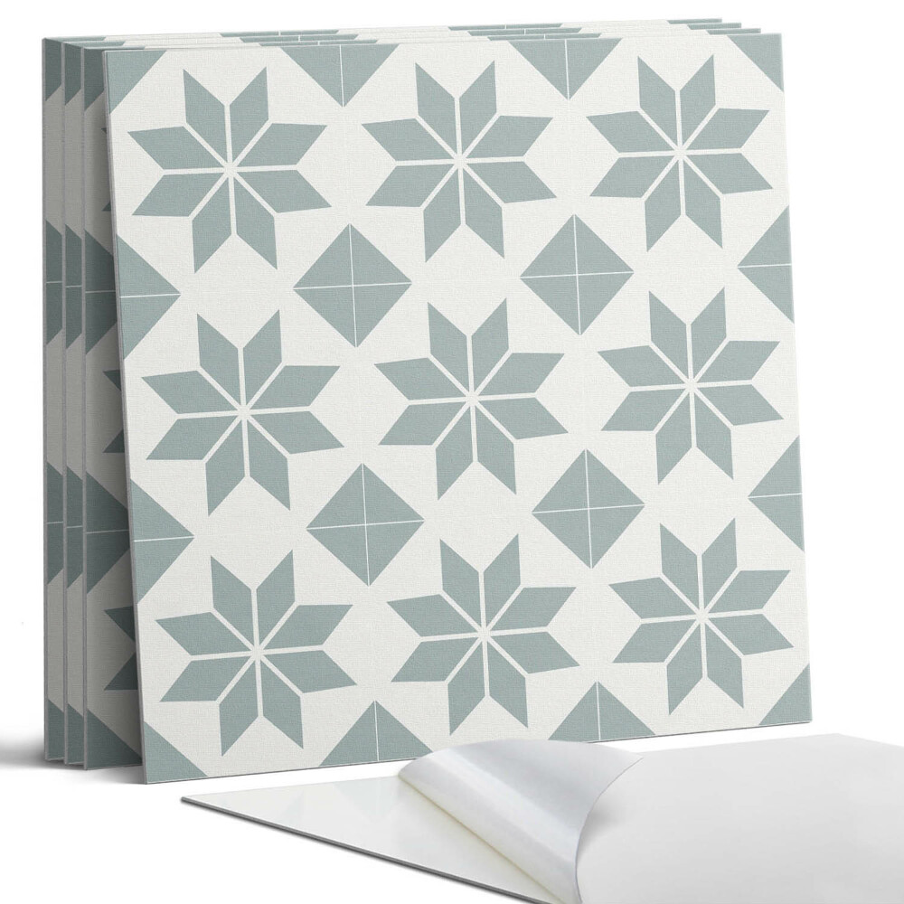 Falpanel négyzet Geometrikus virágminták