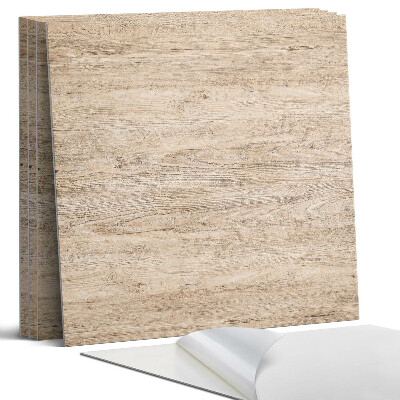 Pvc falburkolat négyzet Természetes fa textúra