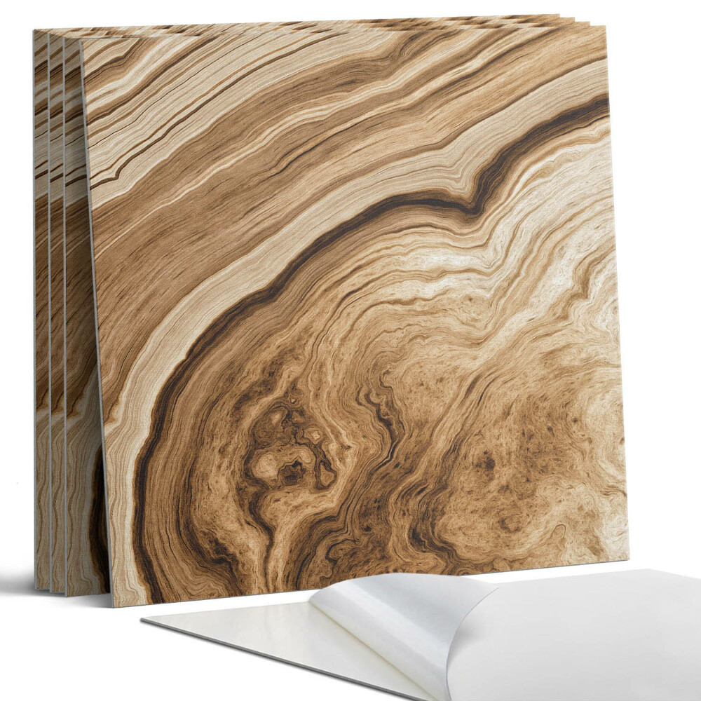 Öntapadó falburkolat négyzet Természetes fa minták