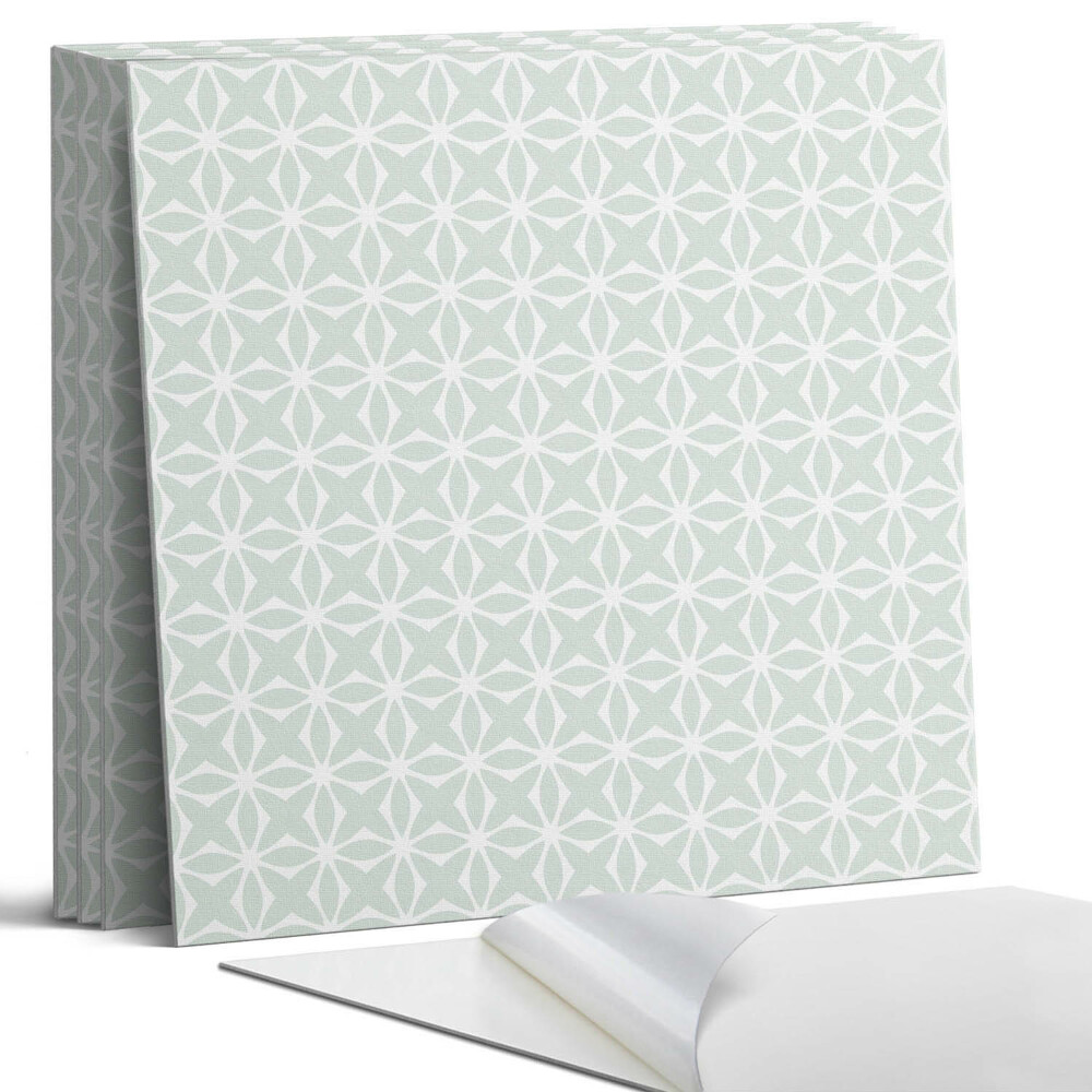 Pvc falburkolat négyzet Geometrikus virágmintás