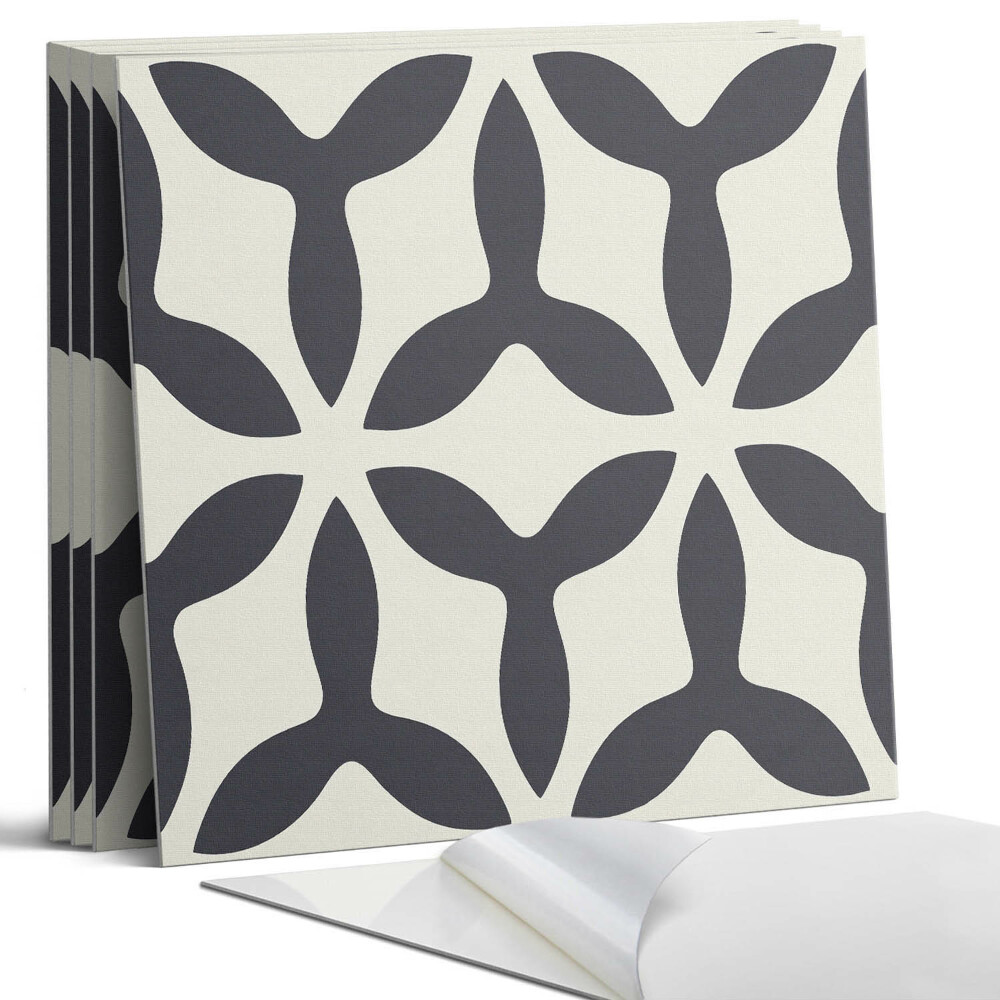 Falpanel négyzet Stílusos minta uszonyokkal