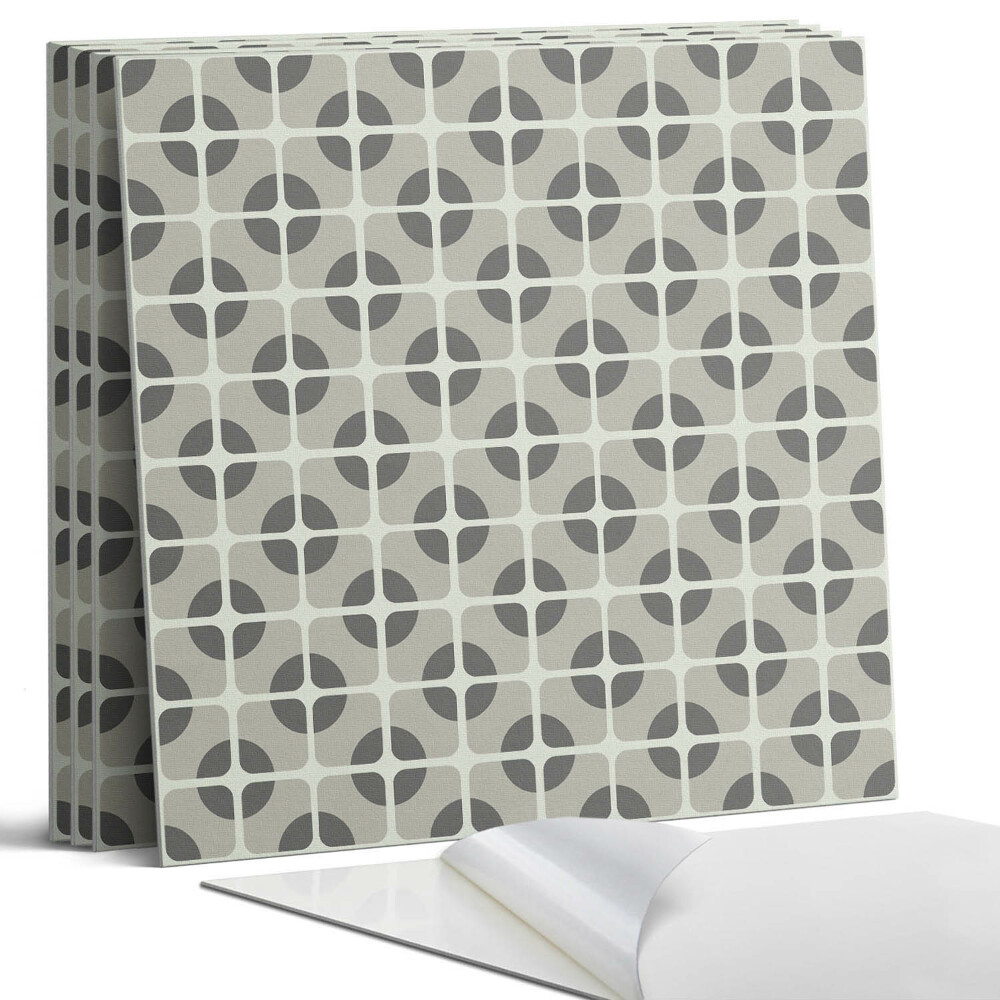 Öntapadó falburkolat négyzet Geometrikus csempeminta